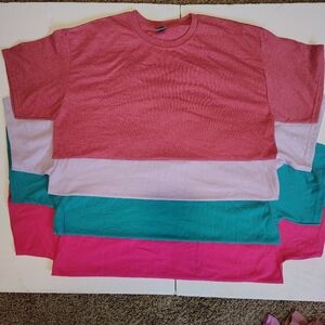 Gildan Dryblend Set Of 4 Blank Tees Large